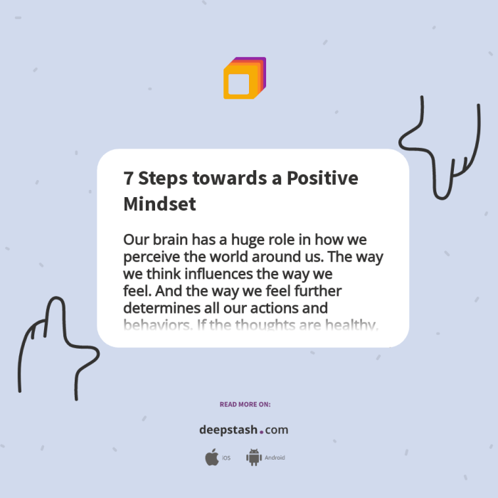 Mindset positive actionable