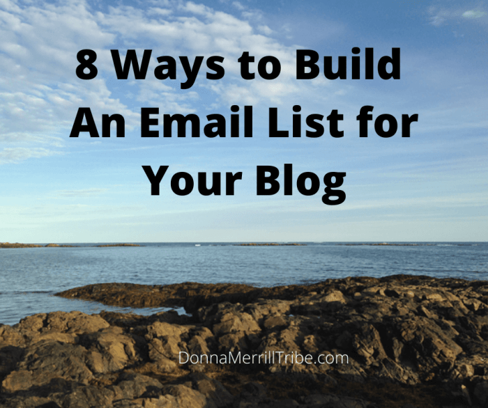 3 Simple Steps to Building a Blog Email List